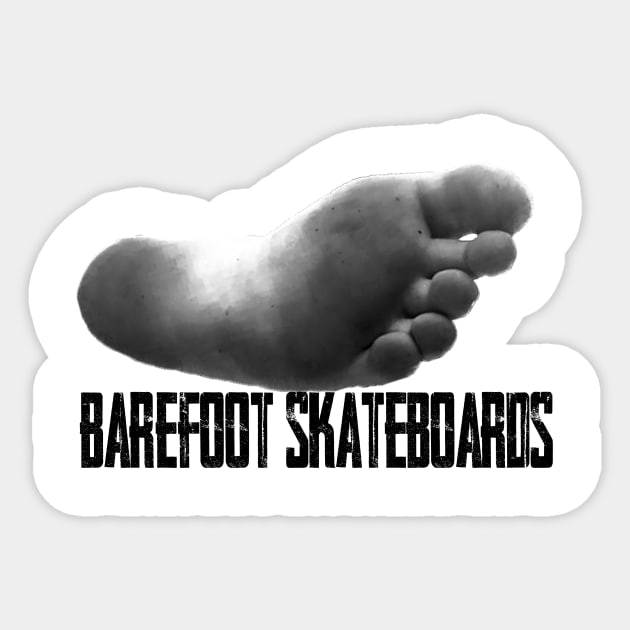 barefoot Sticker by Barefootskateboards.co